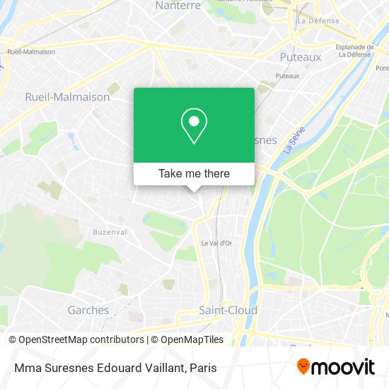 Mma Suresnes Edouard Vaillant map