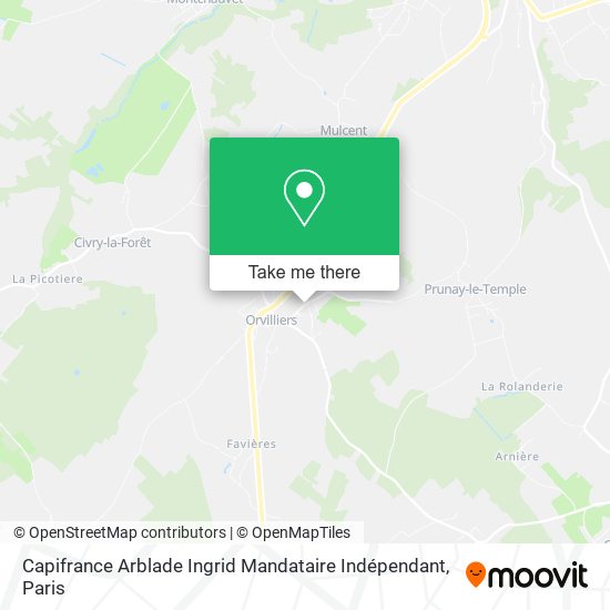 Capifrance Arblade Ingrid Mandataire Indépendant map