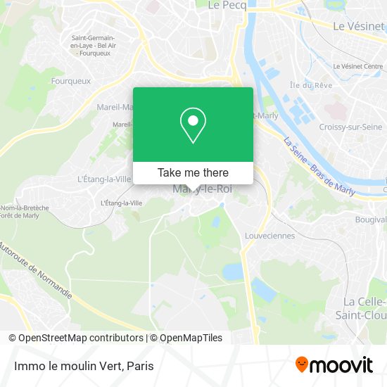 Immo le moulin Vert map
