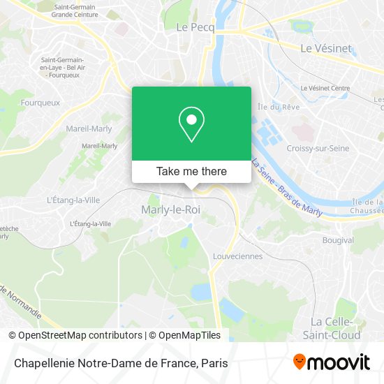 Chapellenie Notre-Dame de France map
