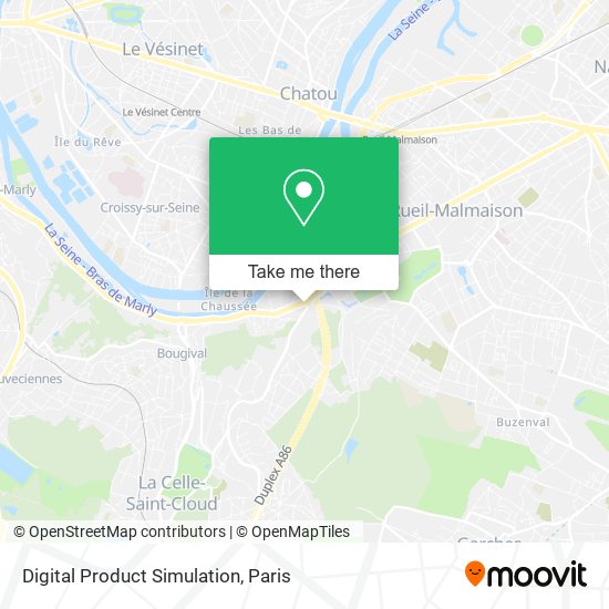 Digital Product Simulation map