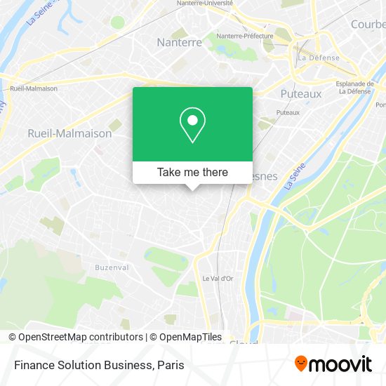 Finance Solution Business map