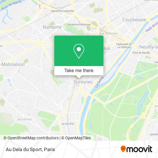 Au Dela du Sport map