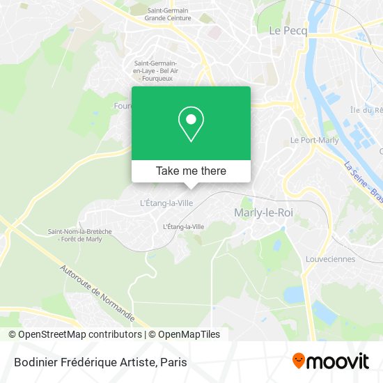 Bodinier Frédérique Artiste map