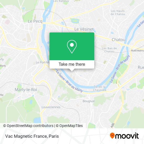 Mapa Vac Magnetic France