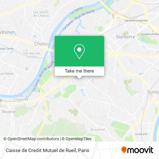 Caisse de Credit Mutuel de Rueil map