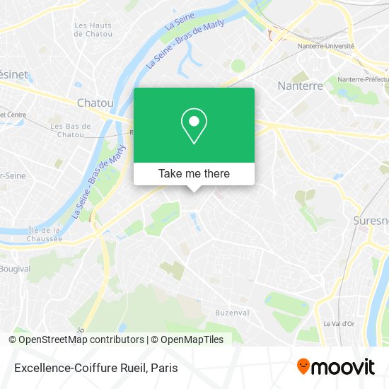 Excellence-Coiffure Rueil map