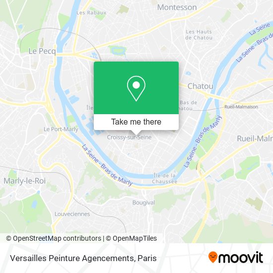 Versailles Peinture Agencements map