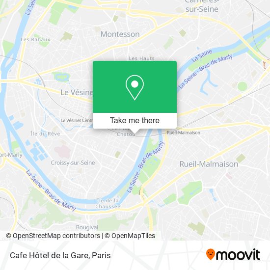 Mapa Cafe Hôtel de la Gare