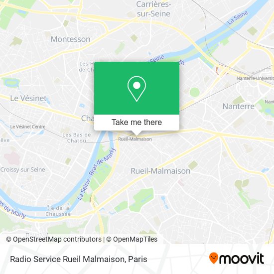 Mapa Radio Service Rueil Malmaison