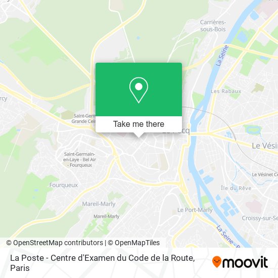 La Poste - Centre d'Examen du Code de la Route map