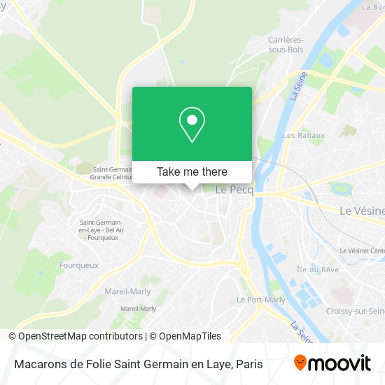 Mapa Macarons de Folie Saint Germain en Laye