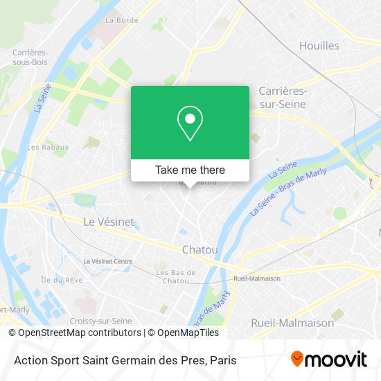 Action Sport Saint Germain des Pres map