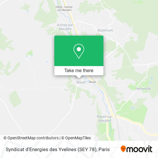 Syndicat d'Energies des Yvelines (SEY 78) map