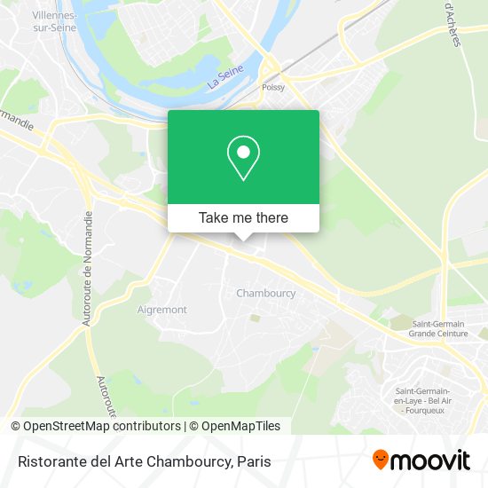 Mapa Ristorante del Arte Chambourcy