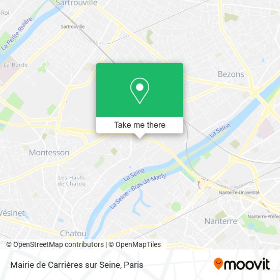 Mairie de Carrières sur Seine map