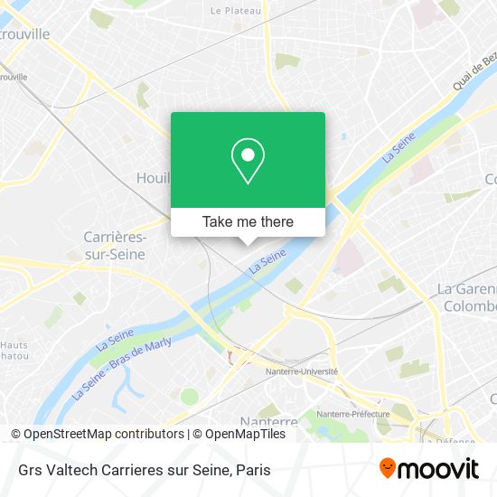 Grs Valtech Carrieres sur Seine map