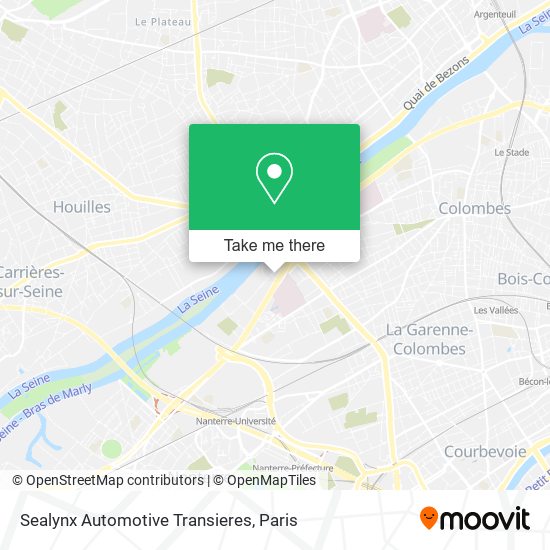 Sealynx Automotive Transieres map