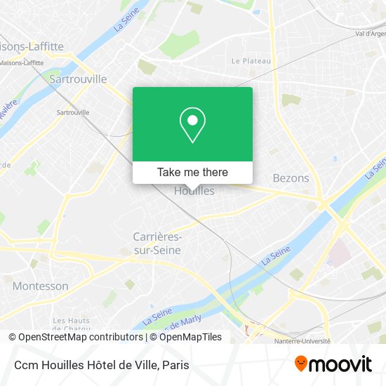 Mapa Ccm Houilles Hôtel de Ville