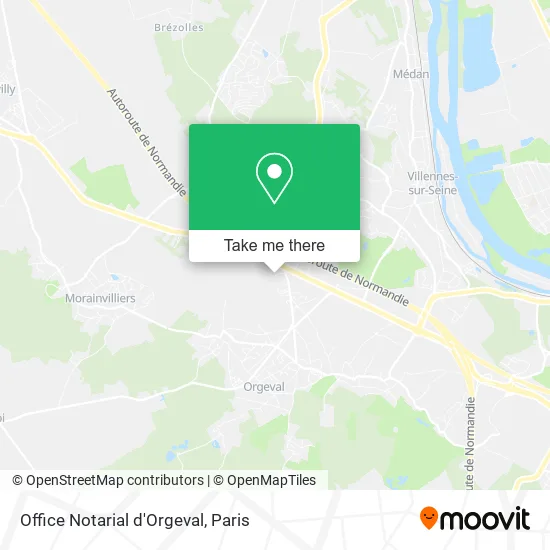 Office Notarial d'Orgeval map