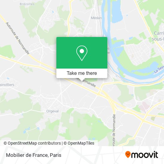 Mapa Mobilier de France