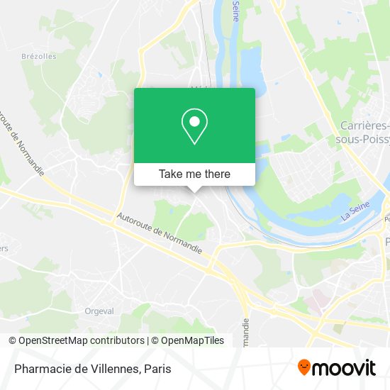 Mapa Pharmacie de Villennes