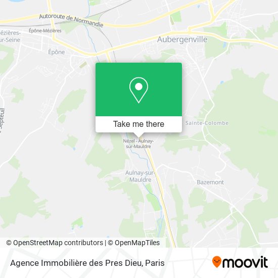 Mapa Agence Immobilière des Pres Dieu