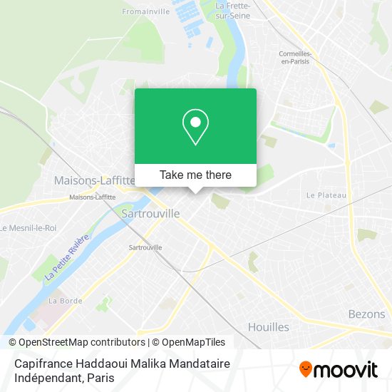 Capifrance Haddaoui Malika Mandataire Indépendant map