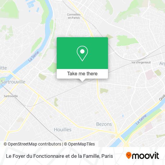 Mapa Le Foyer du Fonctionnaire et de la Famille