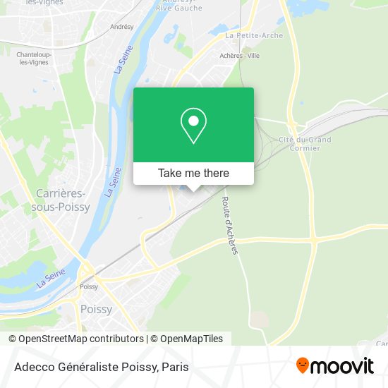 Adecco Généraliste Poissy map