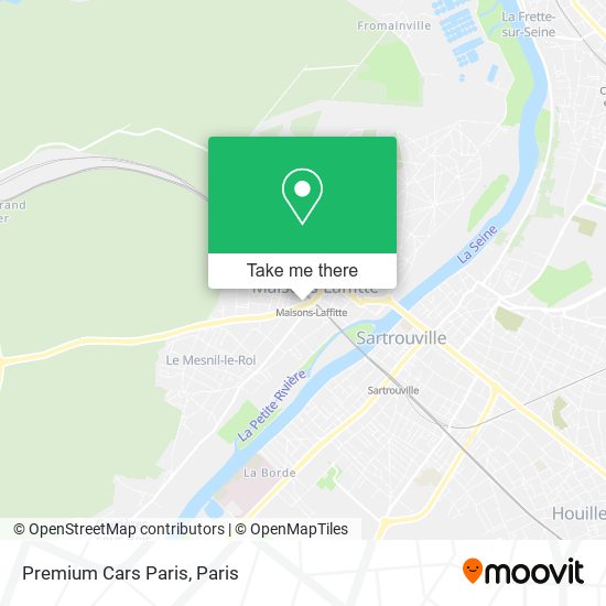 Premium Cars Paris map