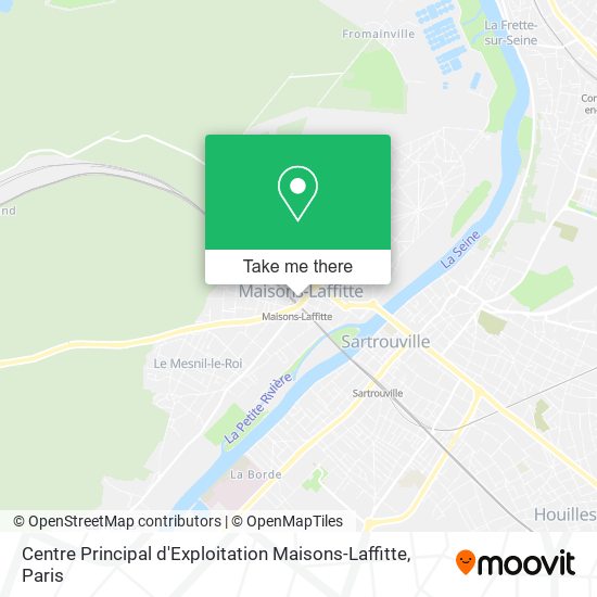 Mapa Centre Principal d'Exploitation Maisons-Laffitte