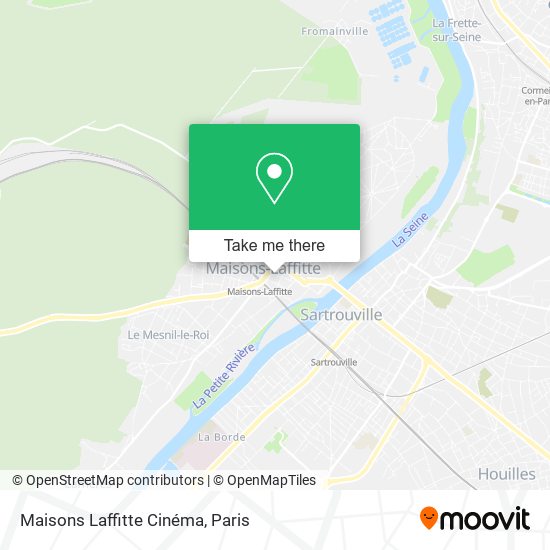 Mapa Maisons Laffitte Cinéma