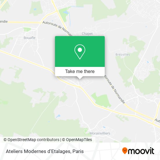 Ateliers Modernes d'Etalages map