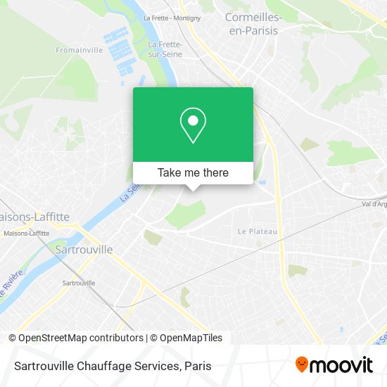 Sartrouville Chauffage Services map