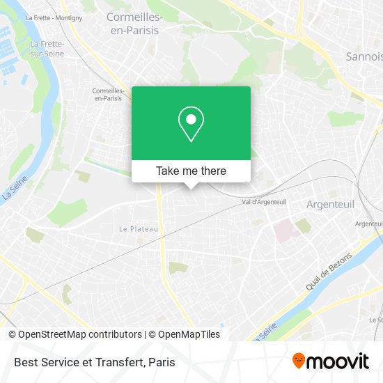 Best Service et Transfert map