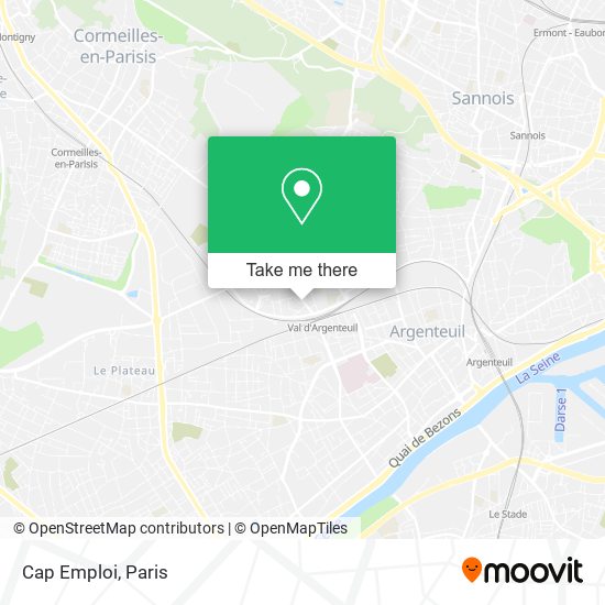 Cap Emploi map