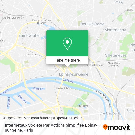 Intermetaux Société Par Actions Simplifiee Epinay sur Seine map