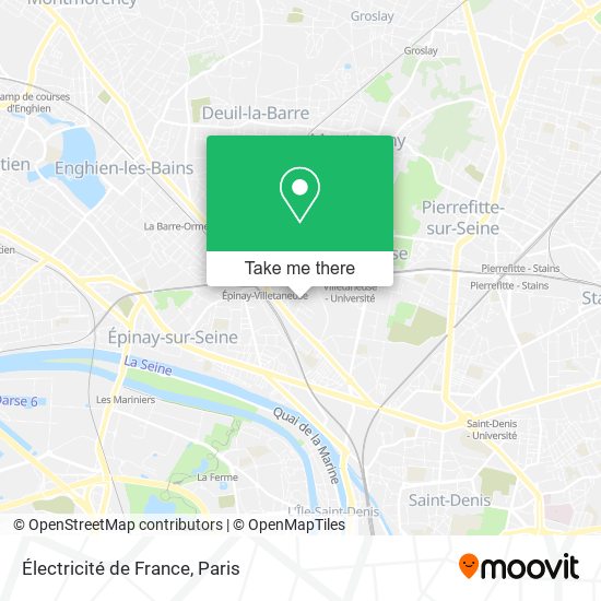 Électricité de France map