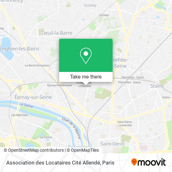 Mapa Association des Locataires Cité Allendé