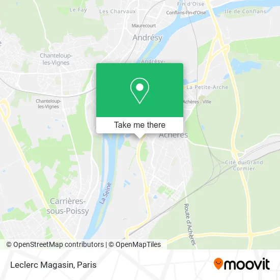 Leclerc Magasin map