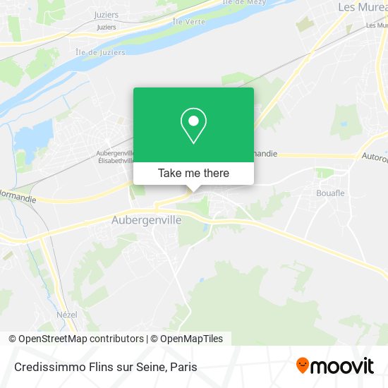 Mapa Credissimmo Flins sur Seine