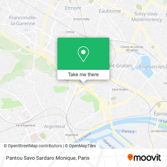 Mapa Pantou Savo Sardaro Monique