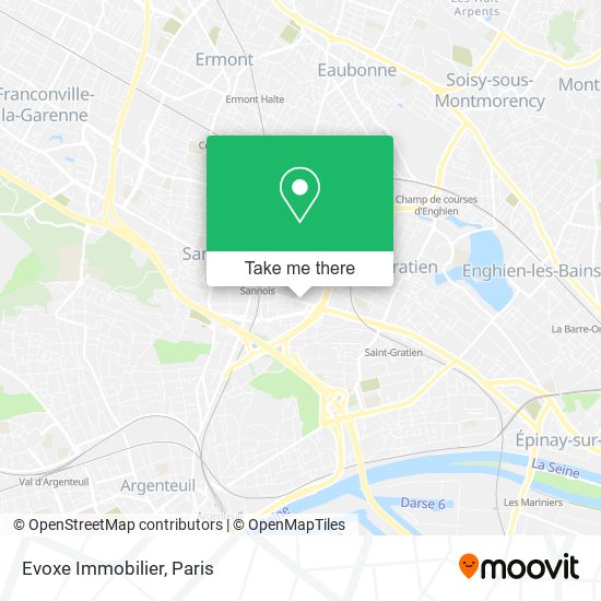 Evoxe Immobilier map