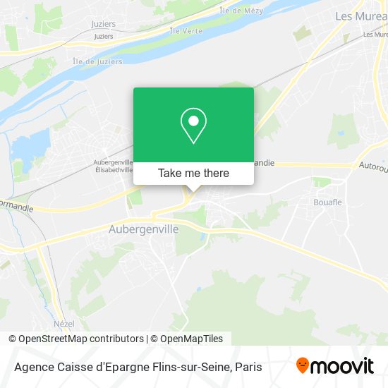 Agence Caisse d'Epargne Flins-sur-Seine map