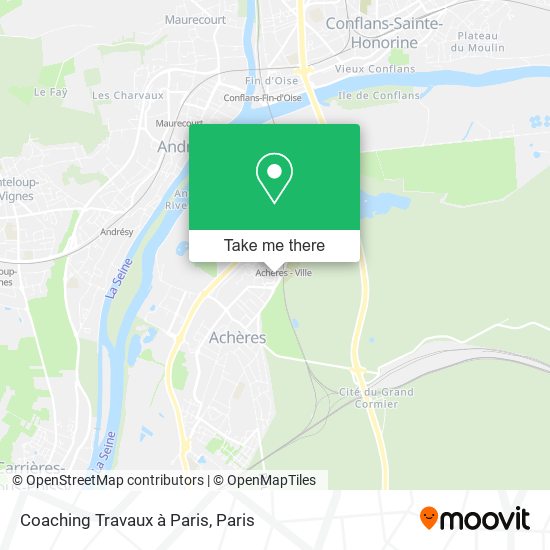 Coaching Travaux à Paris map