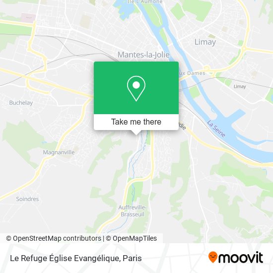 Mapa Le Refuge Église Evangélique