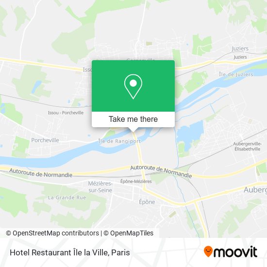 Hotel Restaurant Île la Ville map