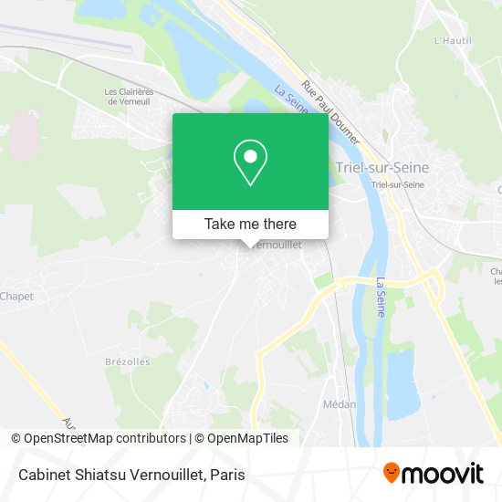 Cabinet Shiatsu Vernouillet map