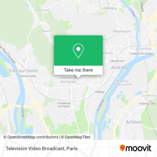 Television Video Broadcast map